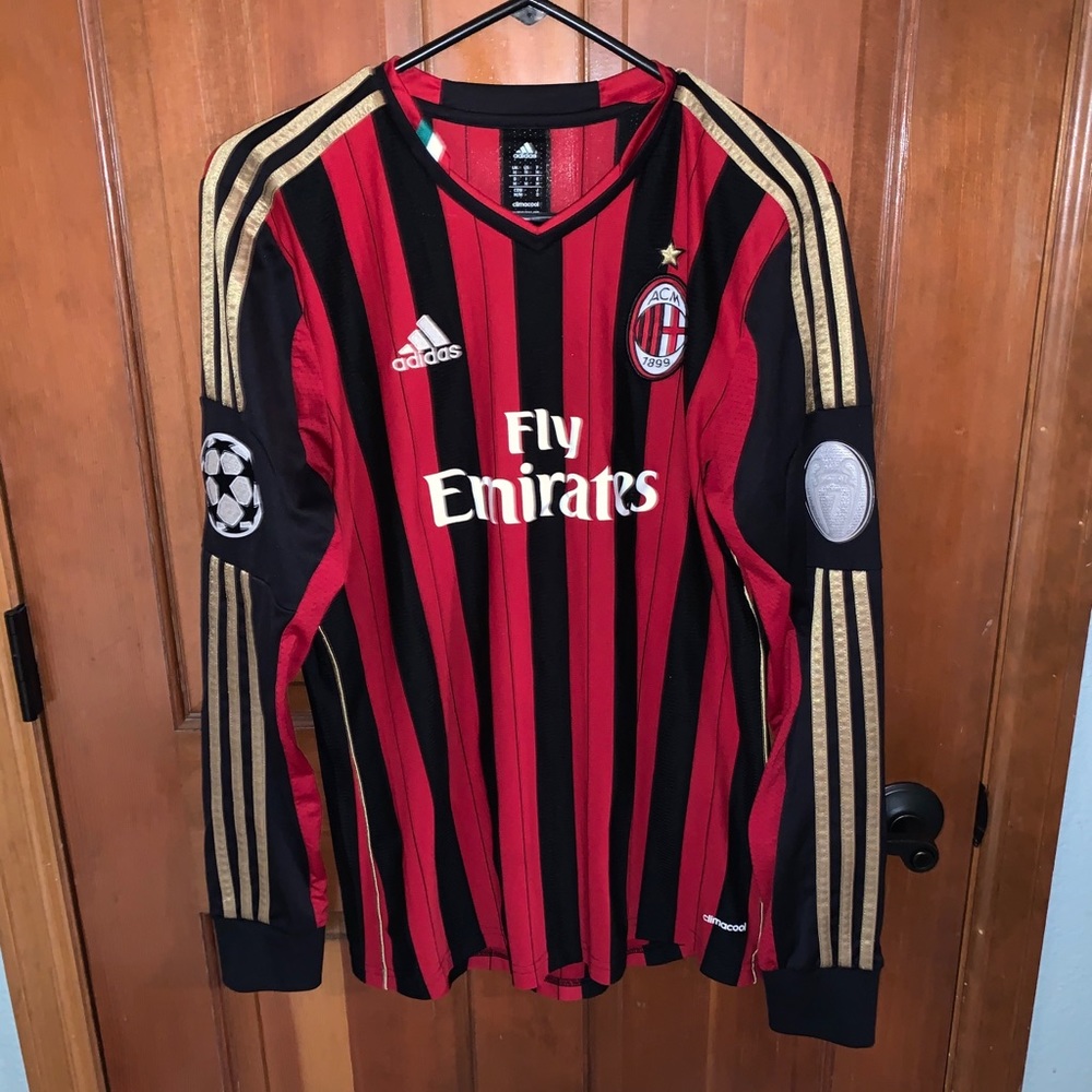 2013/14 AC Milan El Shaarawy long sleeve jersey